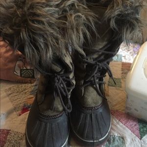 Furry Insulated Snow Boots
